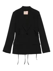 Пиджак с застежкой на пуговицы и лямками TWINSET, черный