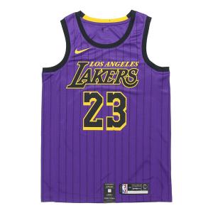 Майка Nike NBA LeBron James City Version Jersey SW Fan Edition lakers 23 Purple, фиолетовый