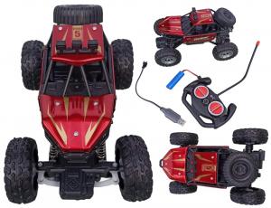 MONSTER TRUCK METAL RED Автомобиль с дистанционным управлением для детей Радиоуправляемая машина Внедорожник 1:18 PakaNiemowlaka