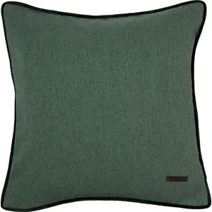 Декоративная подушка Harp с кантом и аппликацией, наволочка без наполнителя, 1 шт. Esprit, Dunkelgrün + unifarben