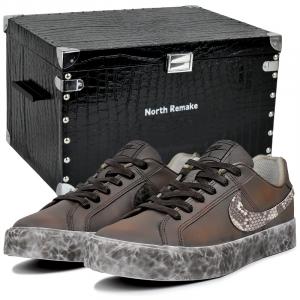 Court Royale AC устойчивые к истиранию низкие кроссовки для скейтбординга Unisex Nike, Mist коричневый Python Smoke-Gift Box 4