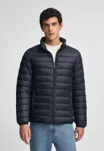 Сверхлегкая куртка-бомбер с вышивкой, подходящая для межсезонья. Polo Club, Navy