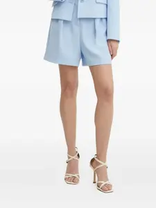 Шорты с завышенной талией и складками Patrizia Pepe, синий