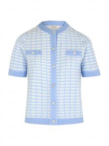 Morgan Кардиган '251-RESA' вязаный в светло-голубом цвете