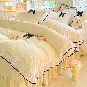 Disney Комплект постельного белья 4 предмета, 200x230 см, простыня, пододеяльник, 2 наволочки, цвет Keke Huang