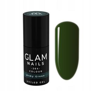 Гибридный лак для ногтей Glam Nails 264 Army Green 6 мл