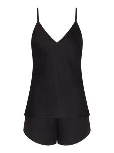 Короткий пижамный комплект TRIUMPH  Silky Sensuality, черный