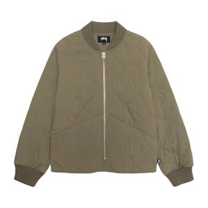 Куртка Stussy 8 Ball Quilted Liner 'Olive', зеленый