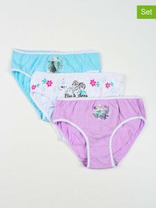 Disney Frozen Набор из 3 штук: Трусы "Frozen" светло-голубого/белого/фиолетового цвета