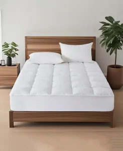 Чехол для матраса с фазоизменяющимся материалом и охлаждающим эффектом, размер Queen Unikome, белый