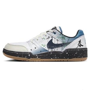 Nike Кроссовки для скейтбординга Full Force, мужские, низкие, черно-белые