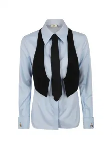 Многослойная рубашка Elisabetta Franchi, синий