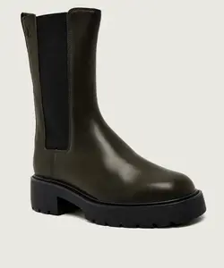 Кожаные ботильоны Calvin Klein, зеленый