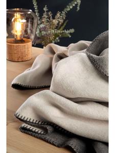 Одеяло biederlack Wohn Melange Doubleface, цвет natur-graphit