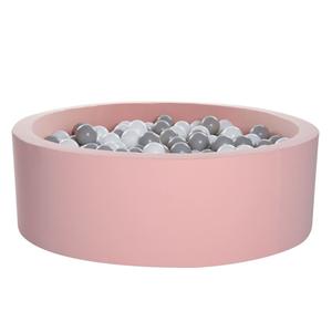 Бассейн с шариками Delsit 100X30см, хлопок, розовый + 250 шариков Inna marka