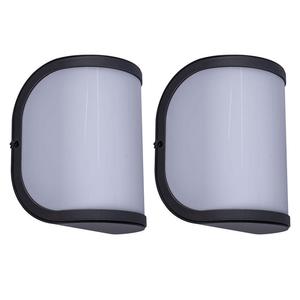 Globo Lighting Настенный уличный светильник, алюминий, антрацитовый опал, комплект из 2 штук