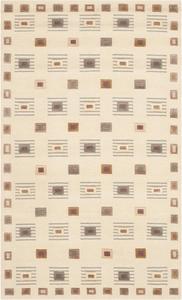 Ковер SAFAVIEH, 92 x 153 см, Tibetan Collection, Ivory, ручной работы из современной шерсти, идеален для помещений с высокой проходимостью: прихожая, гостиная, спальня (TB372B)