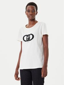 Футболка regular fit TF5280 JS923 Liu Jo Sport, экрю