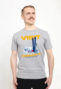 Футболка с графическим принтом visit zermatt Henry Tiger, Oxford Grey