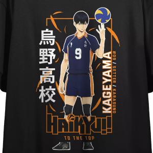 Укороченная футболка с рисунком аниме Haikyu для юниоров Licensed Character