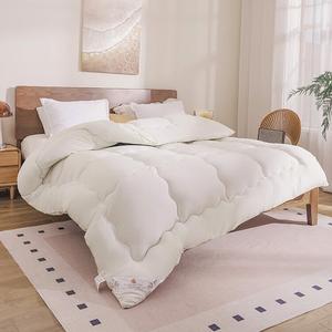 Disney Зимнее одеяло 200х230 см, ультрамягкое, утолщенное, цвет Naihuangbai, вес ~3.5 кг, наполнитель из соевого волокна