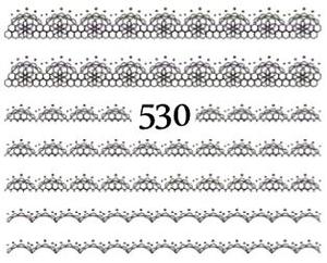 Водные наклейки для ногтей - №530, Raisin