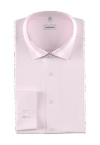 Рубашка деловая, приталенного кроя, рукав 1/1, воротник Кент, мужская seidensticker, цвет Hellrosa