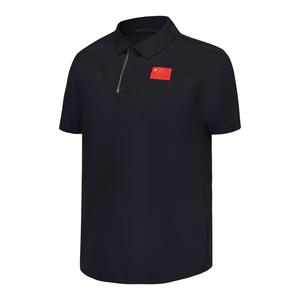 LINING Футболка-поло Glory Series унисекс deep mysterious blue