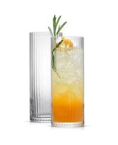 Набор из двух ребристых коктейлей Elle JoyJolt, прозрачный