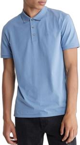 Мужская рубашка-поло Calvin Klein из гладкого хлопка с монограммой и логотипом, Infinity