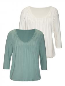 Футболка LASCANA, цвет mint, creme