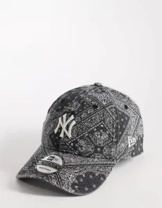 Черные джинсовые брюки с принтом пейсли New Era NY Yankees 9twenty