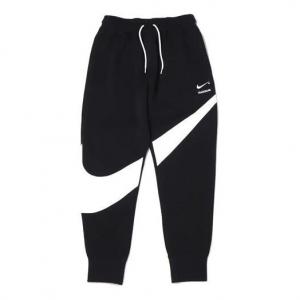 Спортивные штаны Men's Nike Large Logo Casual Knit Splicing Embroidered Sports Pants/Trousers/Joggers Autumn Black, черный