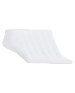 В упаковке 6 пар однотонных хлопковых носков Punto Blanco, белый