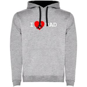 Худи Kruskis I Love Dad Two-Colour, серый