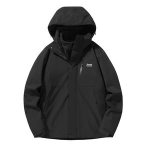 Ветровка унисекс JEEP SPIRIT, темно-серый/премиум серый