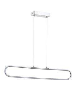 Подвесной светильник Ned 39 дюймов, металлический, с регулируемой яркостью, встроенным светодиодом Jonathan Y, хром