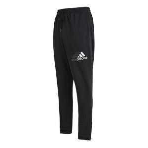 Спортивные штаны adidas Q3 Bluv Sere Pt Logo Printing Knit Breathable Sports Long Pants Black, мультиколор