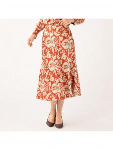 Атласная юбка с цветочным принтом Binda