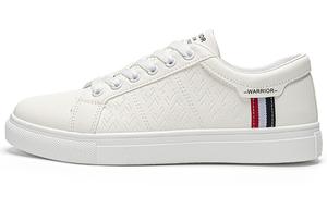 Кроссовки WARRIOR Skateboarding Shoes Men Low-top White/Black, белый/черный