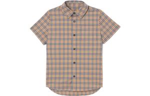 Рубашка детская Burberry в клетку, хаки