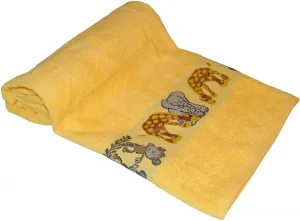 Полотенце банное Dyckhoff "Обезьянка", (1 шт.), с каймой в виде животных 70х140 см (1 шт.), цвет gelb