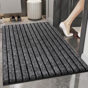 Dajiang Ковер 70х120 см для входной двери, из полипропилена, грязеотталкивающий, пылеудаляющий, Taikoo Gray