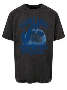 Рубашка F4NT4STIC Hawaii Surf Beach Summer, цвет Azure/Dark blue/mottled black