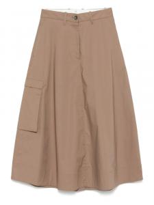 Юбка миди Mara Nine In The Morning, коричневый