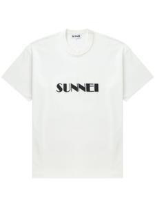 Sunnei футболка с логотипом, белый