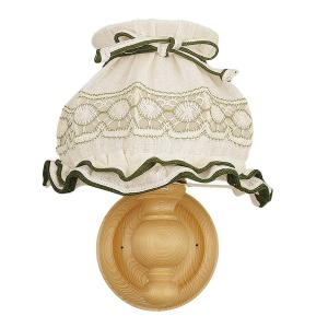 Настенный светильник Orion Leuchten Kitz, коричневый - материал: дерево - 17 x 30 x 25 см