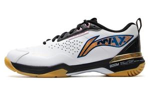 LINING Лининг Блейд Ма Противоскользящие и дышащие низкие бадминтонные кроссовки унисекс белый/черный, цвет White Black