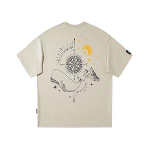 Футболка унисекс TFOUR, серо-коричневая