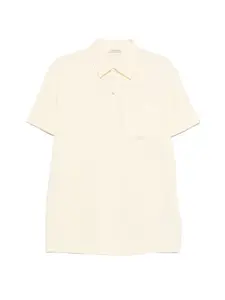 Поло с нашивкой-логотипом Moncler, желтый